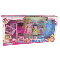 Lalka Meble Zestaw Łóżko Szafa Toaletka