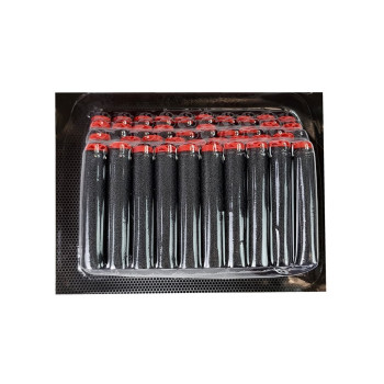 Duży Pistolet Karabin Na Piankowe Naboje 40 Sztuk Czerwono- Czarny Celownik