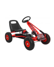 Gokart Czerwony A-15 Pompowane Koła
