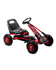 Gokart Czerwony A-15 Pompowane Koła