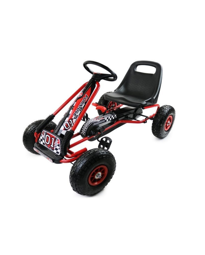 Gokart Czerwony A-15 Pompowane Koła