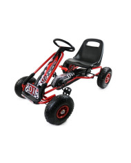 Gokart Czerwony A-15 Pompowane Koła