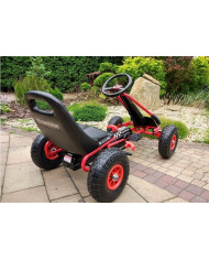 Gokart Czerwony A-15 Pompowane Koła