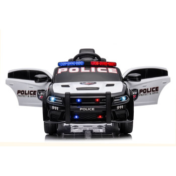 Auto Na Akumulator Dodge Charger Policyjny Biało- Czarny