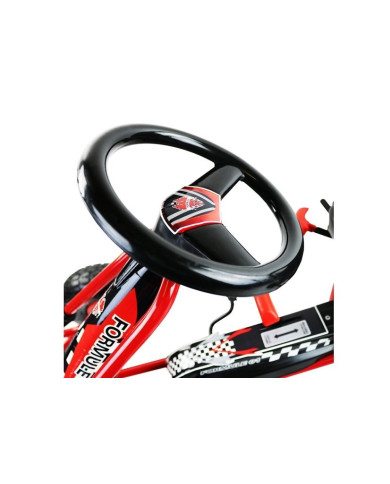 Gokart Czerwony A-15 Pompowane Koła