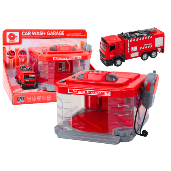 Myjnia Straży Pożarnej Krótkofalówka Światła Dźwięki Woda