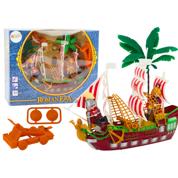 Statek Romański Rzymianie Światła Dźwięki Katapulta Palmy