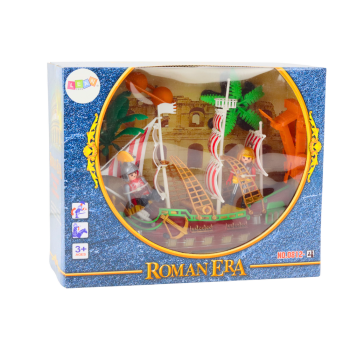 Statek Romański Rzymianie Światła Dźwięki Katapulta Palmy