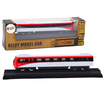 Model Kolekcjonerski Pociąg Czerwono-Biały 1:48 Metalowy