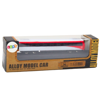 Model Kolekcjonerski Pociąg Czerwono-Biały 1:48 Metalowy