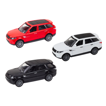 Samochód Osobowy 1:36 Napęd Metalowy Czarny Biały Czerwony