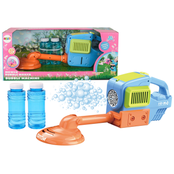 Maszyna Do Baniek Mydlanych Kosiarka Podkaszarka Dwa Płyny Niebieska