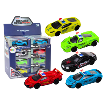 Autko Resorak Policyjny 1:43 Metalowy Napęd Gumowe Koła
