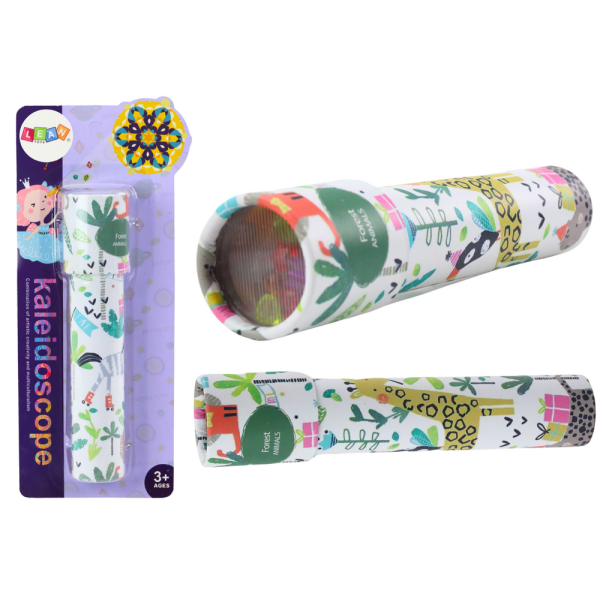 Kalejdoskop Dziecięcy Wzorki Kolory Biały Zwierzęta