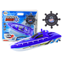 Łódź Policyjna Zdalnie Sterowana RC Niebieska Pilot 27MHz