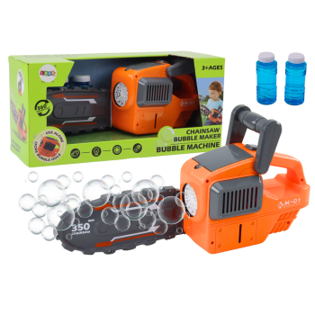 Maszynka Do Baniek Mydlanych Piła Łańcuchowa Pomarańczowa