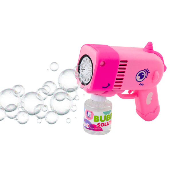 Pistolet Na Bańki Mydlane Światła Dinozaur Różowy