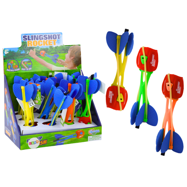 Rakieta Z Procą Do Rzucania Piankowa Kolorowa Odrzut 25 Metrów