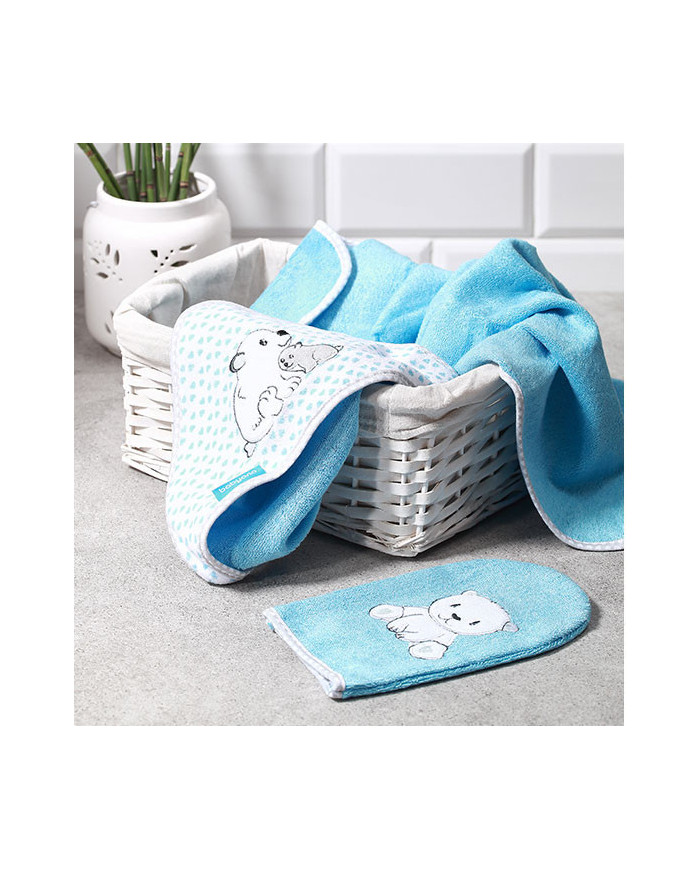 Myjka do kąpieli bambusowa niebieska BabyOno