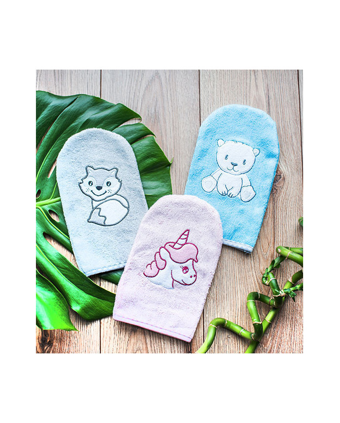 Myjka do kąpieli bambusowa niebieska BabyOno