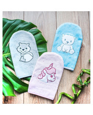 Myjka do kąpieli bambusowa niebieska BabyOno