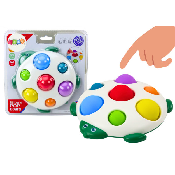 Żółw Sensoryczny Zabawka Tablica Edukacyjna Wypustki Pop-It