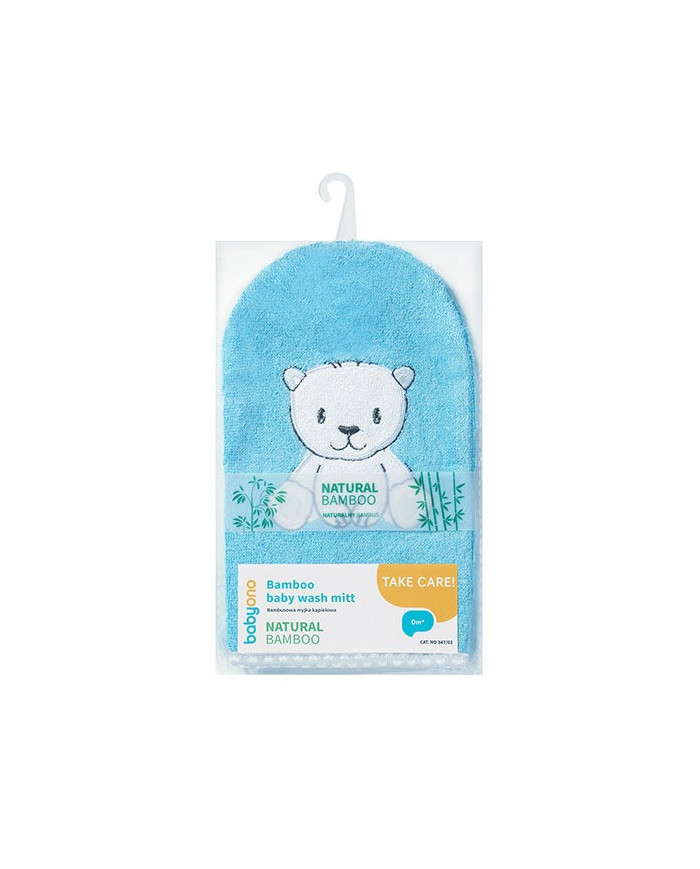 Myjka do kąpieli bambusowa niebieska BabyOno