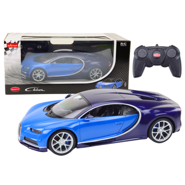 Samochód Zdalnie Sterowany RC 1:14 Bugatti Veyron Chiron Niebieski