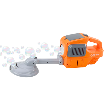 Maszyna Do Baniek Mydlanych Kosiarka Podkaszarka Dwa Płyny Pomarańczowa