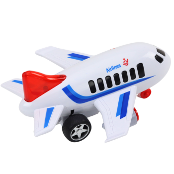 Samolot Pasażerski Światła Dźwięki Napęd Biały