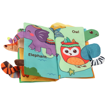 Miękka Książeczka Edukacyjna Szeleszcząca Zwierzęta Dżungla