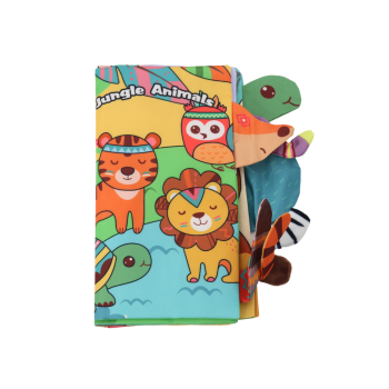 Miękka Książeczka Edukacyjna Szeleszcząca Zwierzęta Dżungla