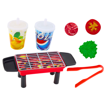 Zestaw Przyjęcie Grill Potrawy Napoje Warzywa 40 Elementów