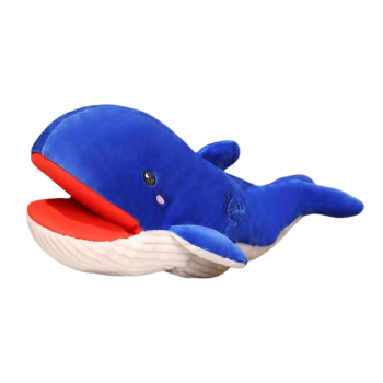 Pluszowa Maskotka Wieloryb Niebieski Pacynka 30 cm