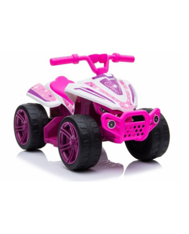 Quad na akumulator TR1805 Biało-różowy