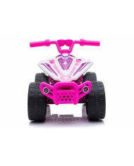 Quad na akumulator TR1805 Biało-różowy
