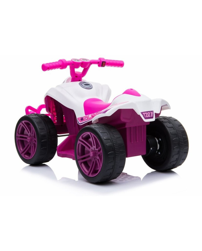 Quad na akumulator TR1805 Biało-różowy
