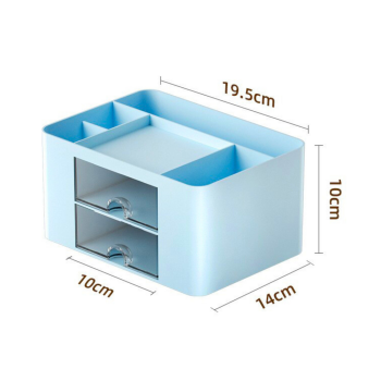 Organizer Do Przechowywania Na Biurko Szufladki Niebieski