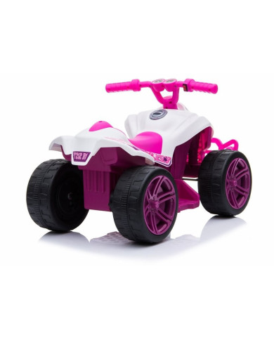Quad na akumulator TR1805 Biało-różowy