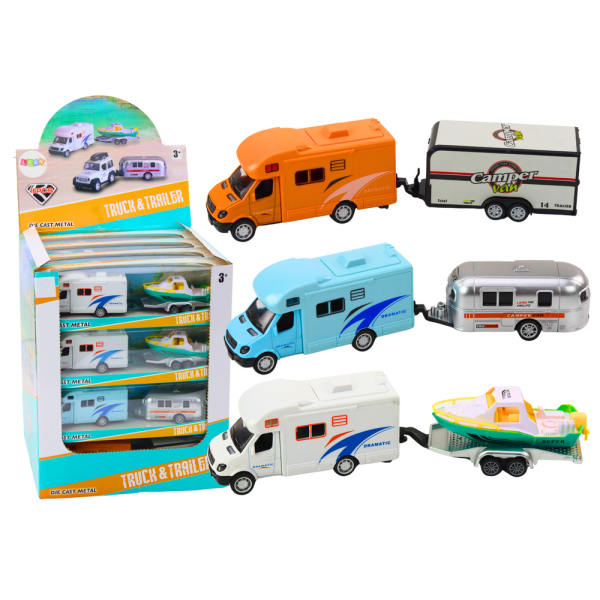 Autko Terenowe Z Łodzią Lub Kamperem Napęd Metalowe