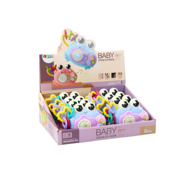 Krab Aparat Grzechotka Projektor Na Baterie Dźwięki Niebieski