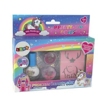 Zestaw Piękności Lakiery Do Paznokci Sypki Brokat Szablony