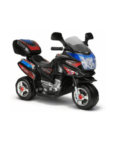 Motor Na Akumulator HC8051 Dla Dzieci Czarny Ścigacz Światła Led Dźwięki