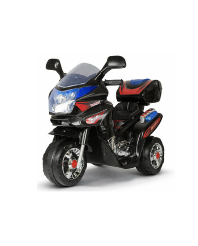 Motor Na Akumulator HC8051 Dla Dzieci Czarny Ścigacz Światła Led Dźwięki