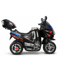 Motor Na Akumulator HC8051 Dla Dzieci Czarny Ścigacz Światła Led Dźwięki