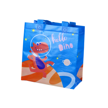 Torba Prezentowa Dinozaur Niebieska 23cm x 21,5cm x 11cm