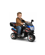 Motor Na Akumulator HC8051 Dla Dzieci Czarny Ścigacz Światła Led Dźwięki