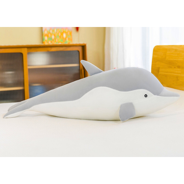 Maskotka Pluszowy Delfin Szary 70 cm