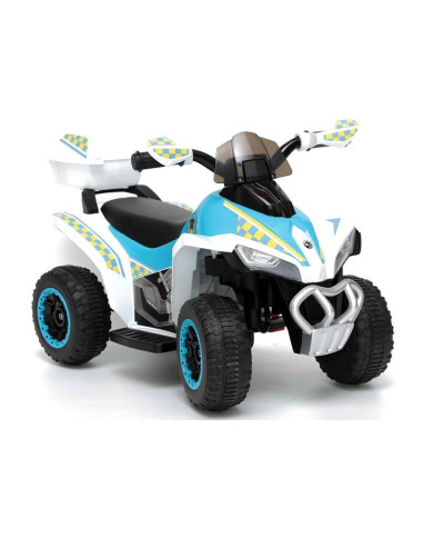 Quad na Akumulator GTS1188-A Światła LED Muzyka Schowek Biały Policyjny