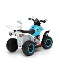 Quad na Akumulator GTS1188-A Światła LED Muzyka Schowek Biały Policyjny